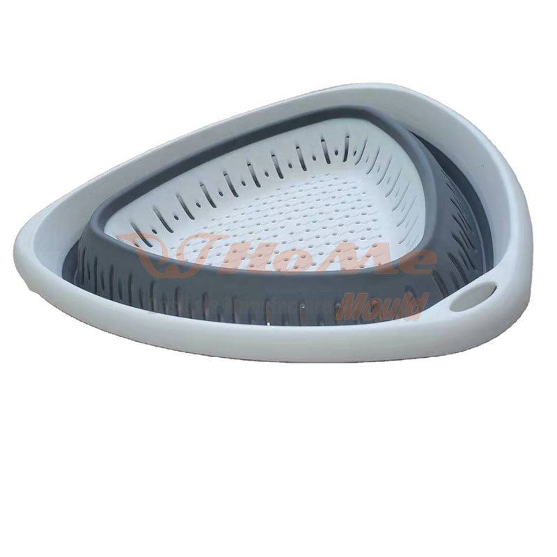 Stampo per iniezione a 2 colori con cestello per filtro di lavaggio a iniezione in plastica 